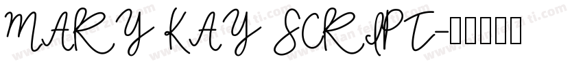 MARY KAY SCRIPT字体转换